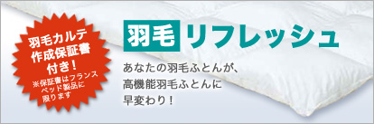 羽毛リフレッシュ