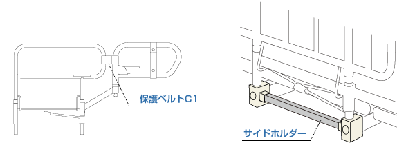 保護ベルトC1・サイドホルダー