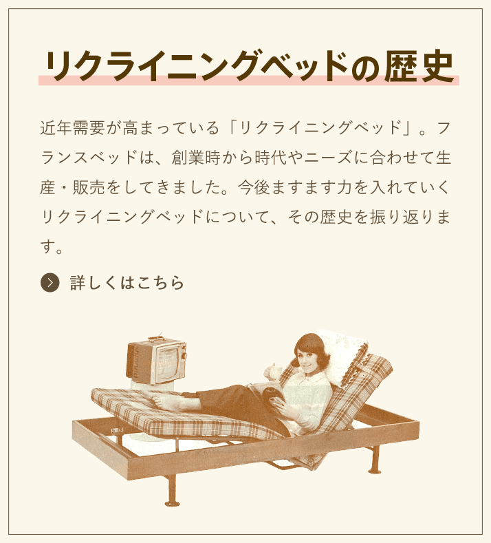 リクライニングベッドの歴史